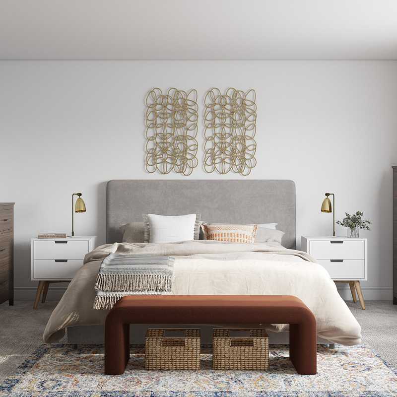 Modern, Bohemian, Southwest Inspired Bedroom Design by Havenly Interior Designer Mahreen