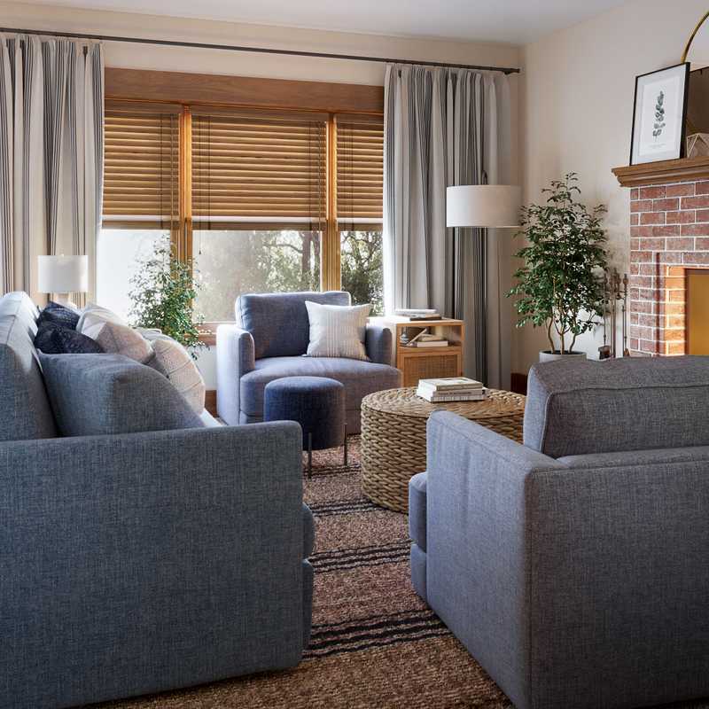 Farmhouse Living Room Design by Havenly Interior Designer Liliana