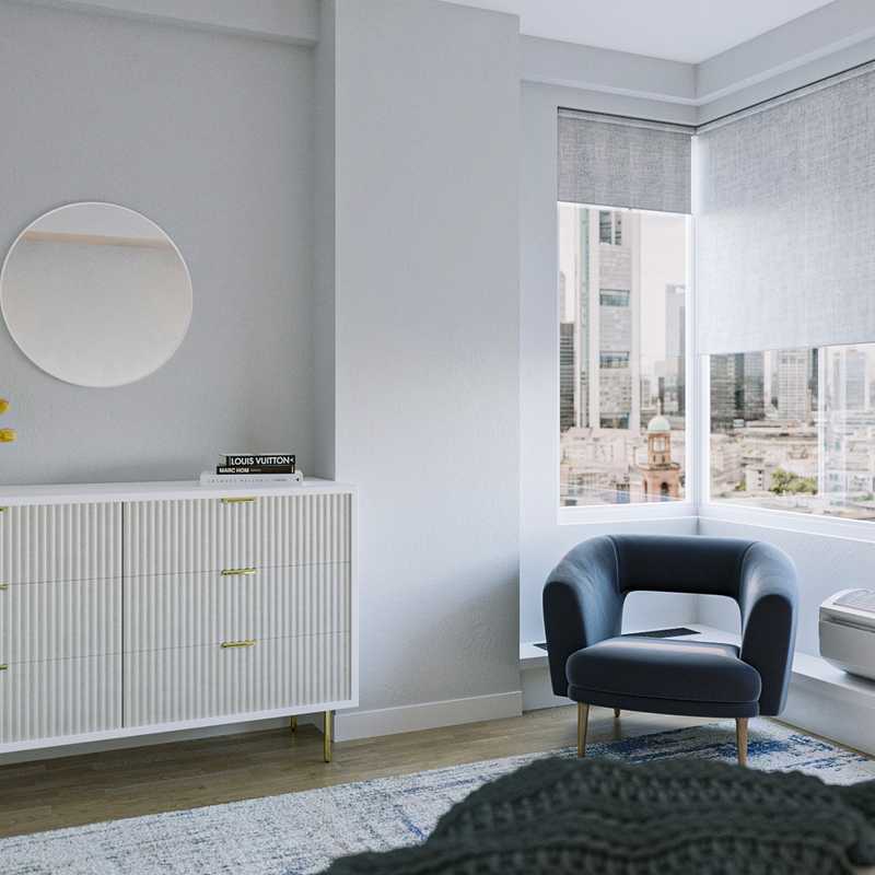 Glam, Transitional Bedroom Design by Havenly Interior Designer Juliana