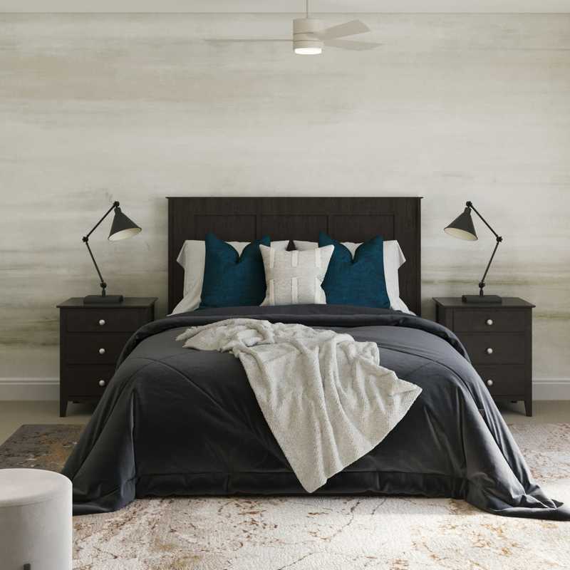 Bohemian, Midcentury Modern, Scandinavian Bedroom Design by Havenly Interior Designer Camila