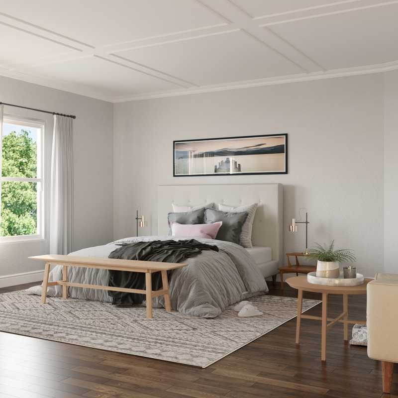 Bohemian, Midcentury Modern Bedroom Design by Havenly Interior Designer Alexandra