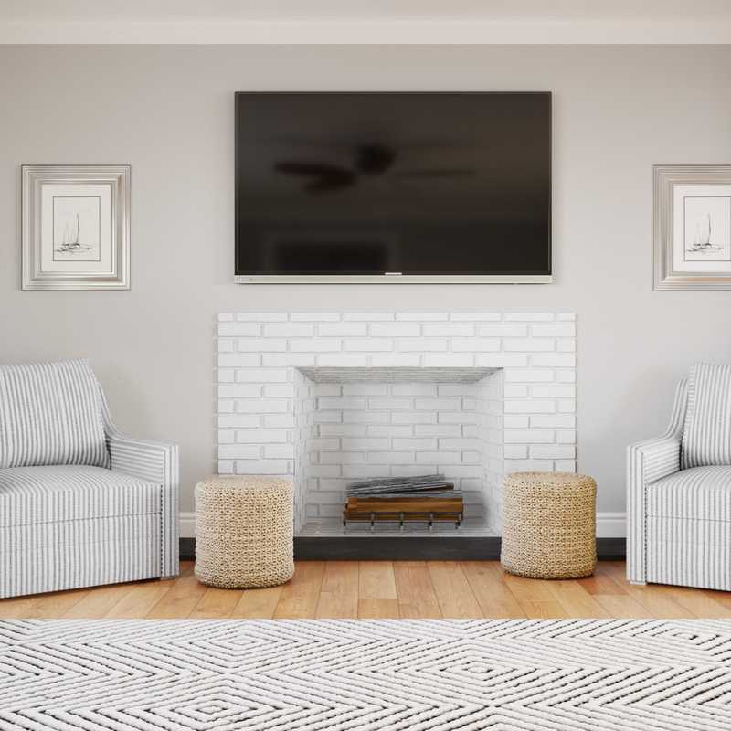 Modern, Coastal, Scandinavian Living Room Design by Havenly Interior Designer Melissa
