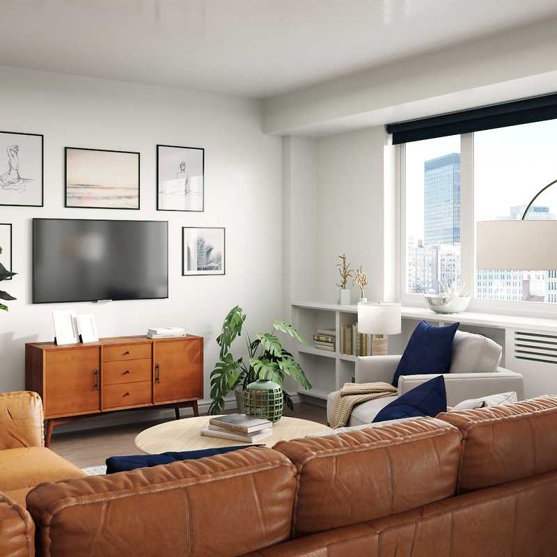 Midcentury Modern Living Room Design by Havenly Interior Designer Taylor