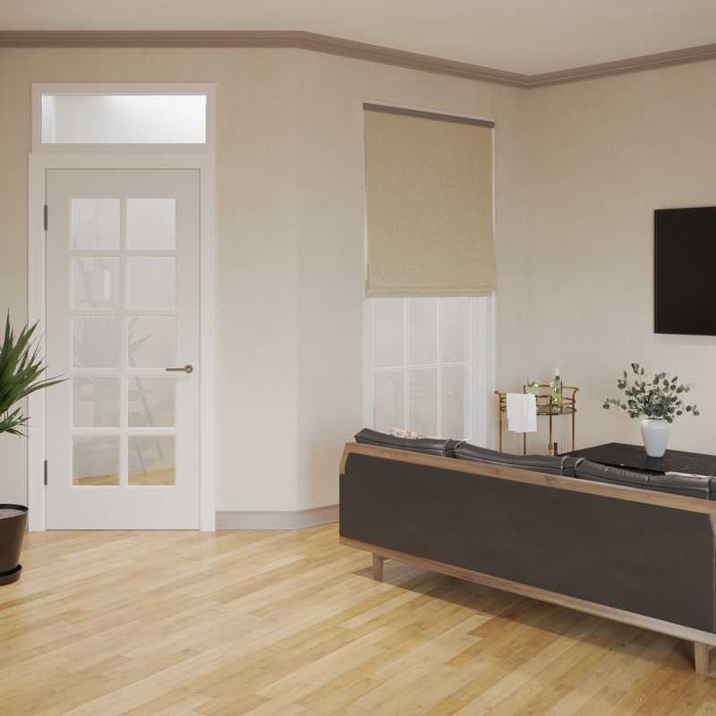 Bohemian, Midcentury Modern Living Room Design by Havenly Interior Designer Victoria