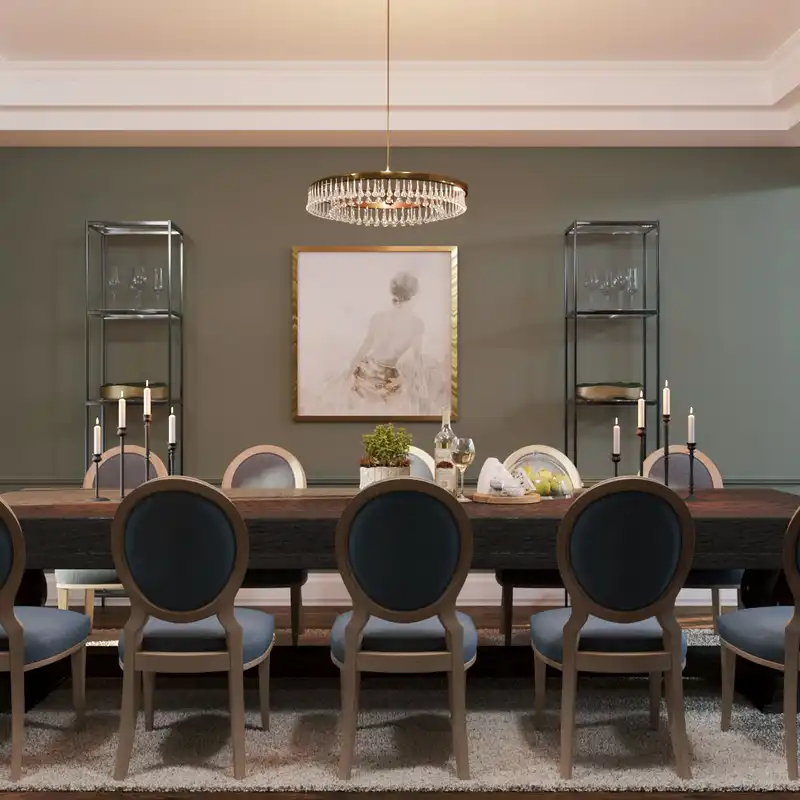 Classic, Traditional Dining Room Design by Havenly Interior Designer Megan