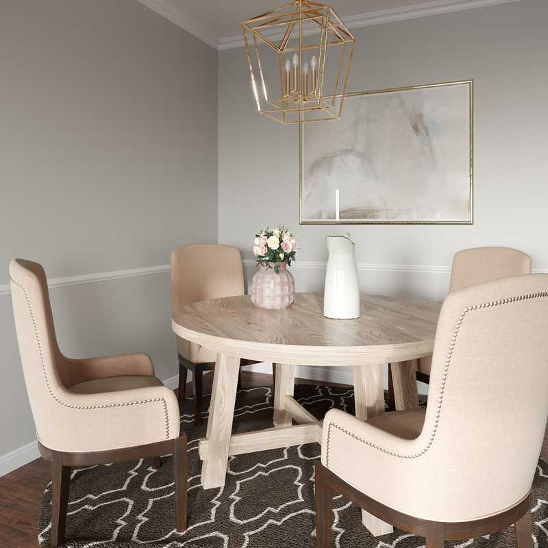 Traditional, Farmhouse, Rustic Dining Room Design by Havenly Interior Designer Daniela