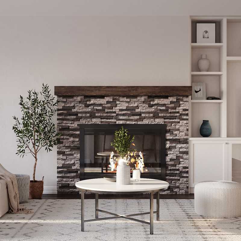 Classic, Transitional, Minimal Living Room Design by Havenly Interior Designer Alexandra