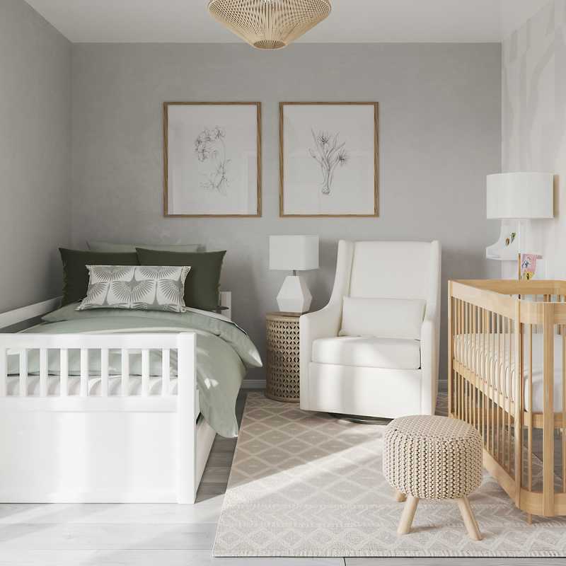 Contemporary, Modern, Bohemian Nursery Design by Havenly Interior Designer Camila
