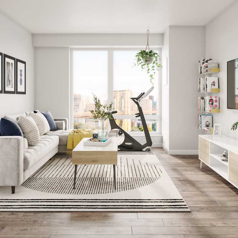 Modern, Midcentury Modern, Minimal Living Room Design by Havenly Interior Designer Sarah
