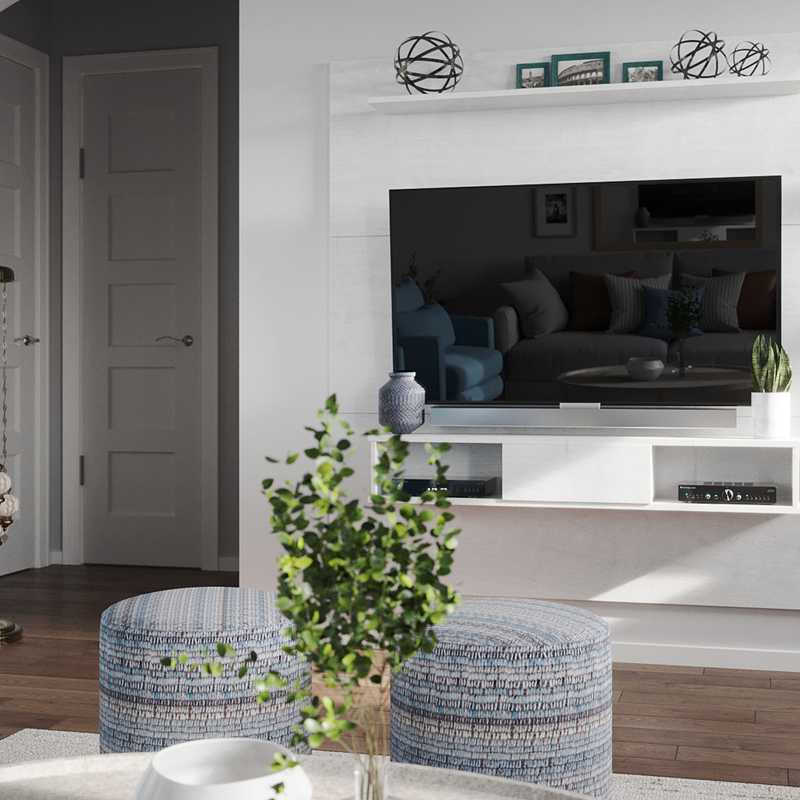 Modern, Bohemian, Transitional, Midcentury Modern, Scandinavian Living Room Design by Havenly Interior Designer Abi