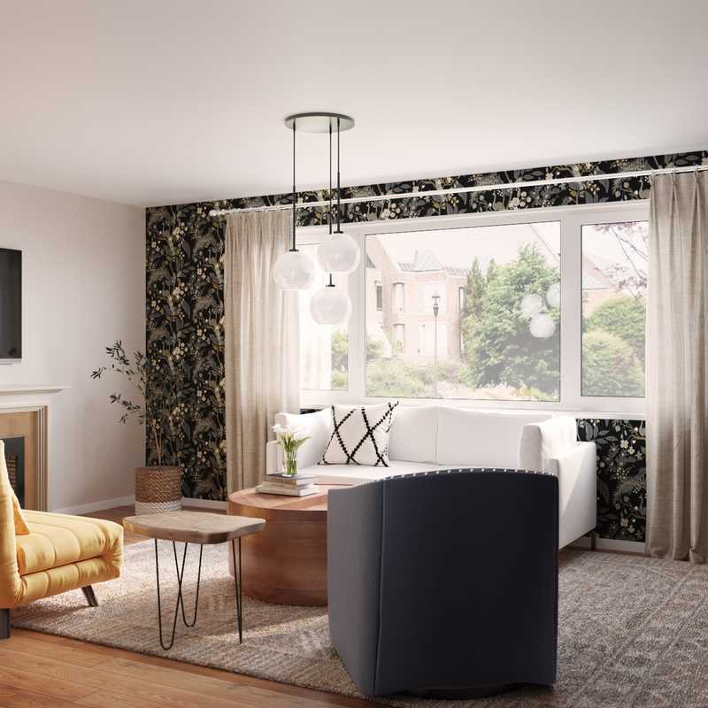 Contemporary, Eclectic, Bohemian Living Room Design by Havenly Interior Designer Camila