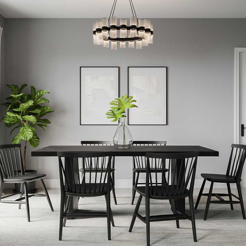 Modern, Midcentury Modern, Minimal Dining Room Design by Havenly Interior Designer Andrea