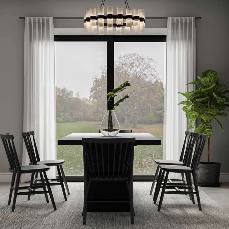 Modern, Midcentury Modern, Minimal Dining Room Design by Havenly Interior Designer Andrea