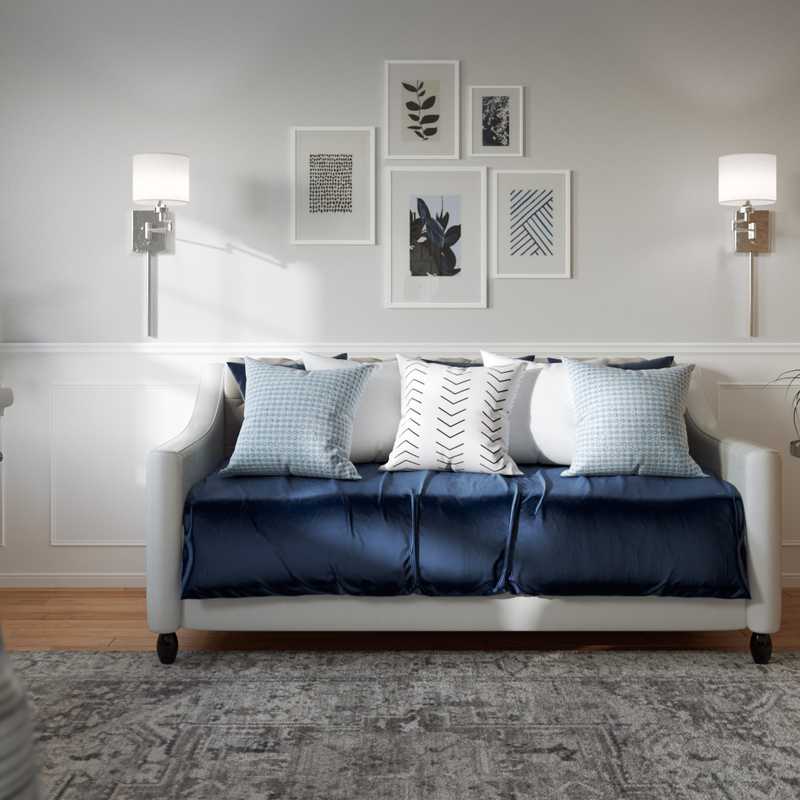 Transitional, Classic Contemporary Office Design by Havenly Interior Designer Jonica