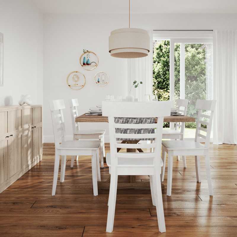 Classic, Bohemian, Farmhouse Dining Room Design by Havenly Interior Designer Nicole