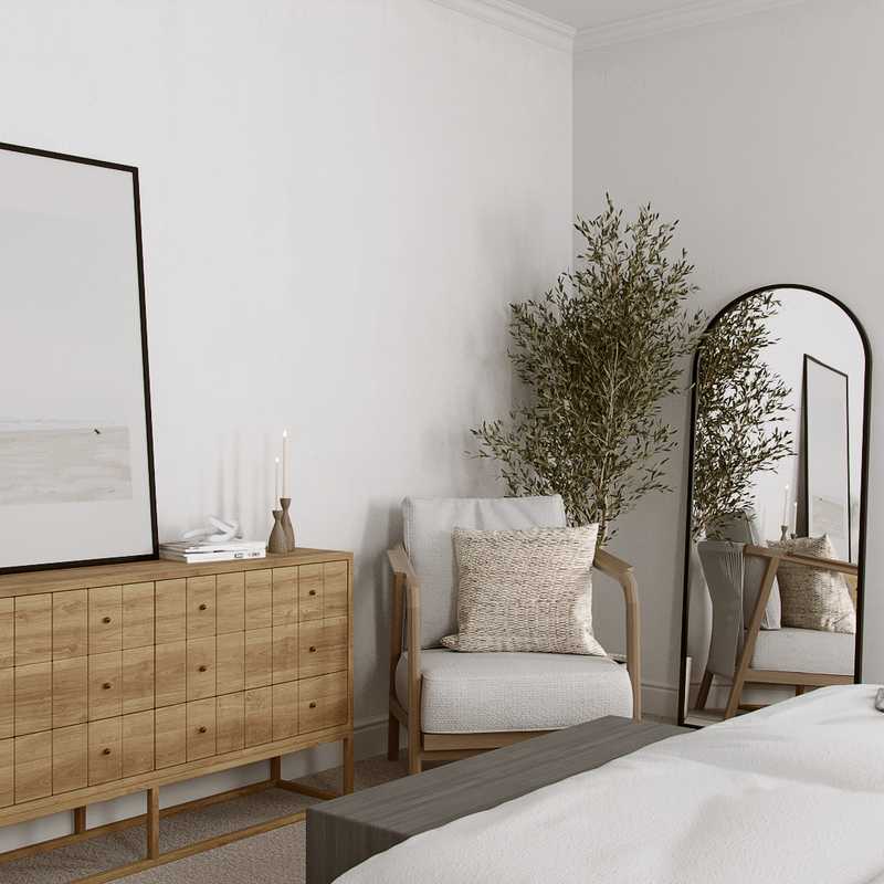 Modern, Coastal, Minimal Bedroom Design by Havenly Interior Designer Alexandra
