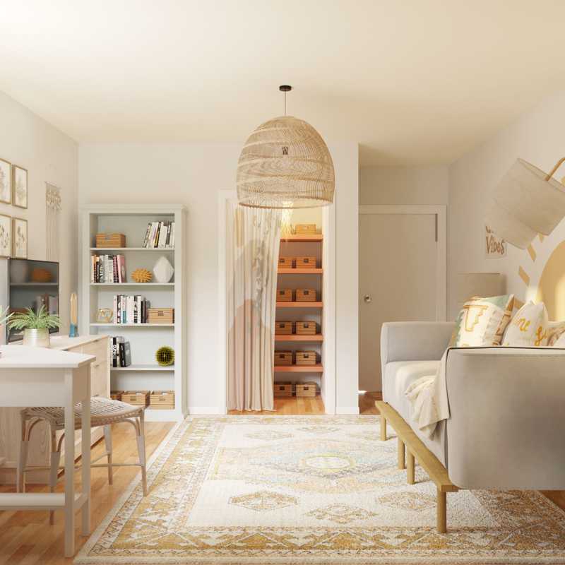 Eclectic, Bohemian Playroom Design by Havenly Interior Designer Katiana