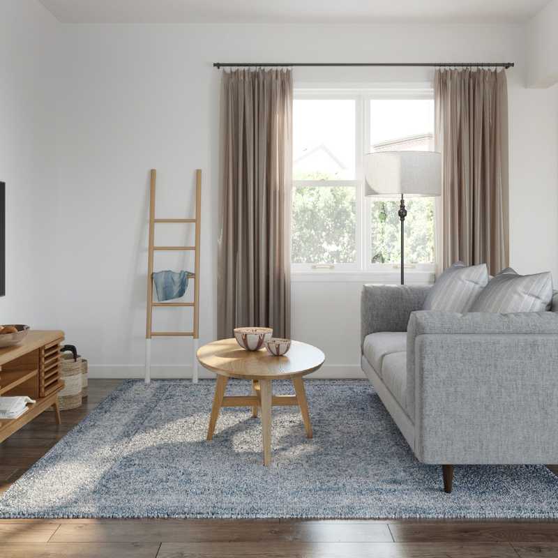 Bohemian, Scandinavian Living Room Design by Havenly Interior Designer Jamie