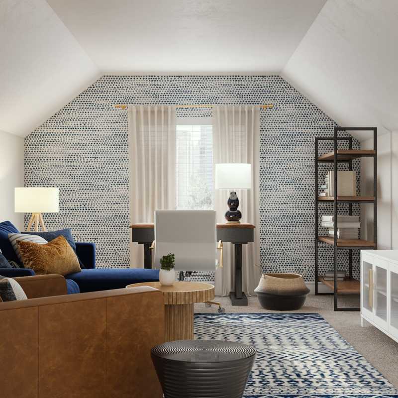 Contemporary, Modern, Coastal Living Room Design by Havenly Interior Designer Jonica