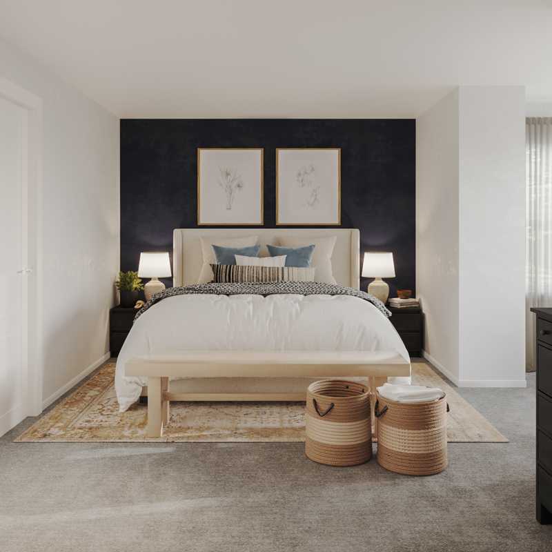 Farmhouse, Rustic, Transitional Bedroom Design by Havenly Interior Designer Paulina