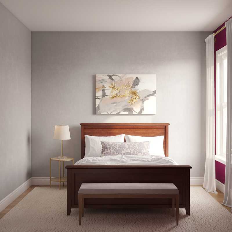 Contemporary, Glam Bedroom Design by Havenly Interior Designer Kory