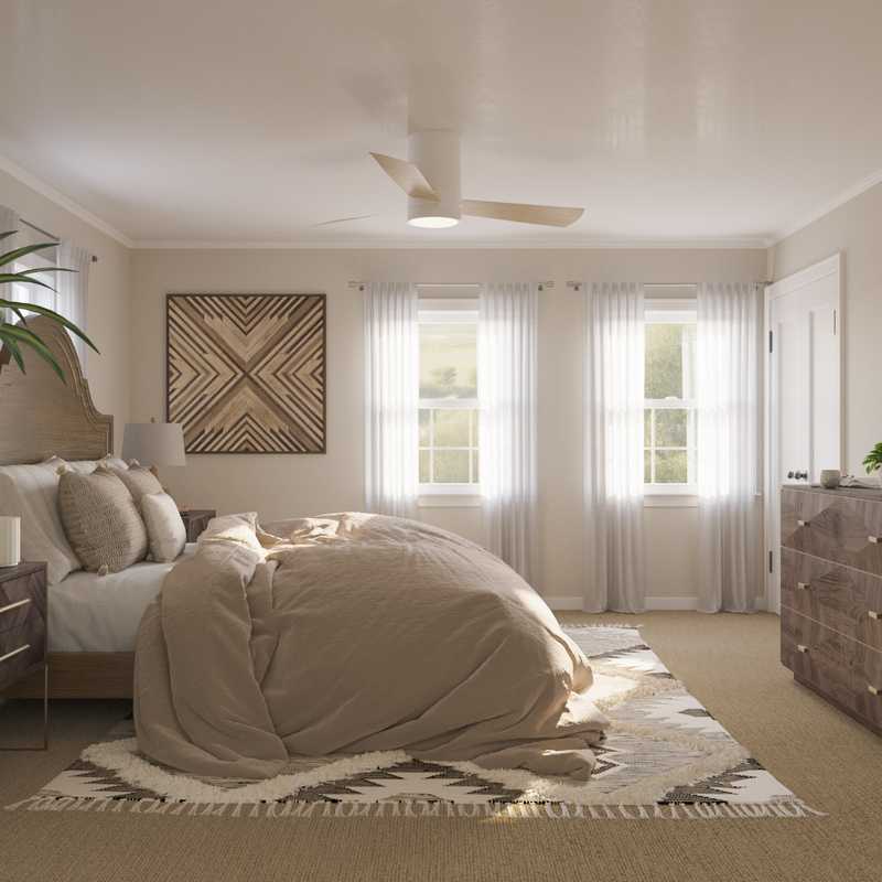 Farmhouse, Rustic Bedroom Design by Havenly Interior Designer Ashley