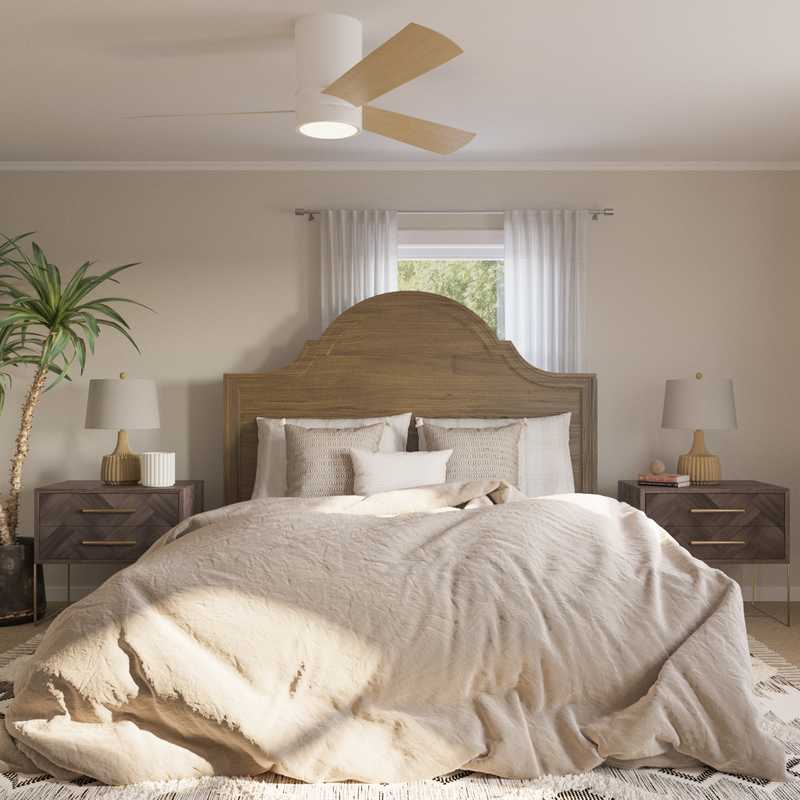 Farmhouse, Rustic Bedroom Design by Havenly Interior Designer Ashley