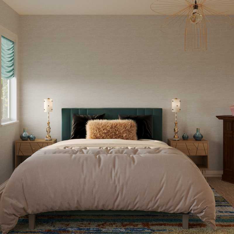 Eclectic, Bohemian Bedroom Design by Havenly Interior Designer Megan
