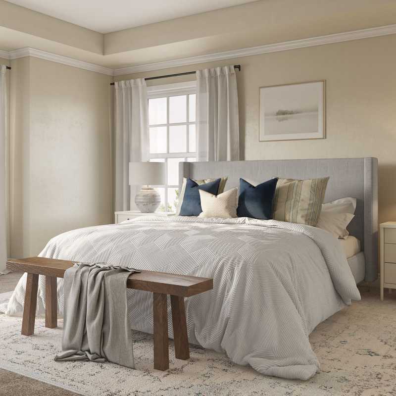 Contemporary, Coastal, Global, Scandinavian Bedroom Design by Havenly Interior Designer Romina