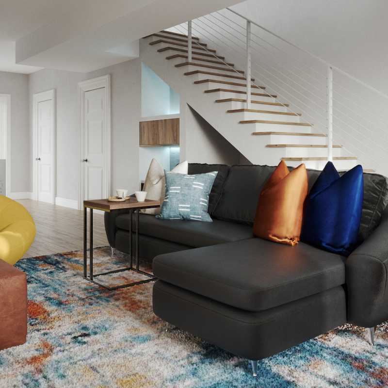 Midcentury Modern, Minimal Living Room Design by Havenly Interior Designer Kaylee