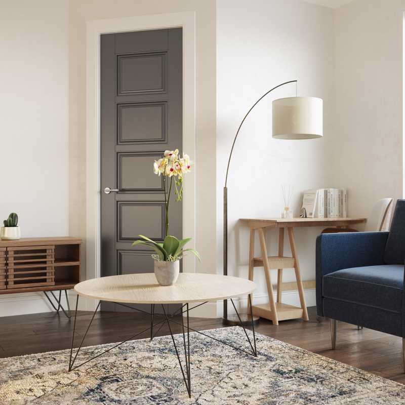 Midcentury Modern Living Room Design by Havenly Interior Designer Yonka