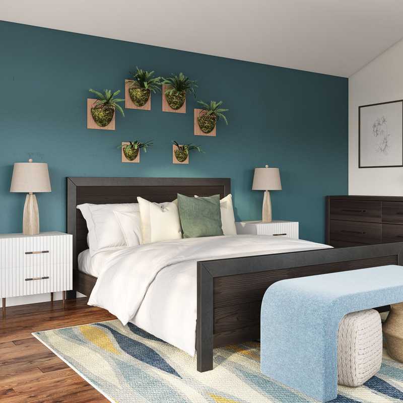 Bohemian, Vintage Bedroom Design by Havenly Interior Designer Alycia