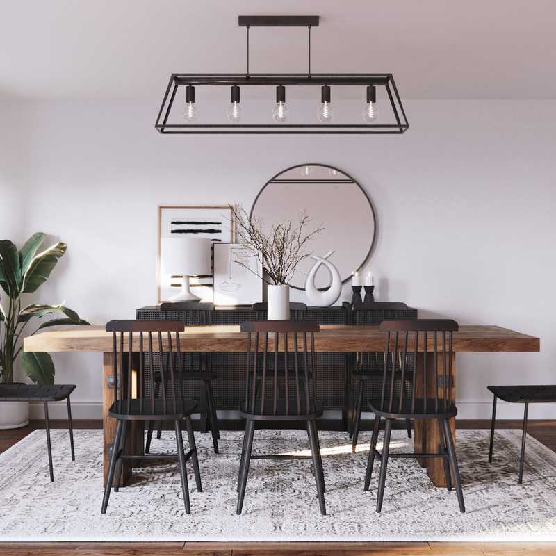 Modern, Farmhouse Dining Room Design by Havenly Interior Designer Meghan