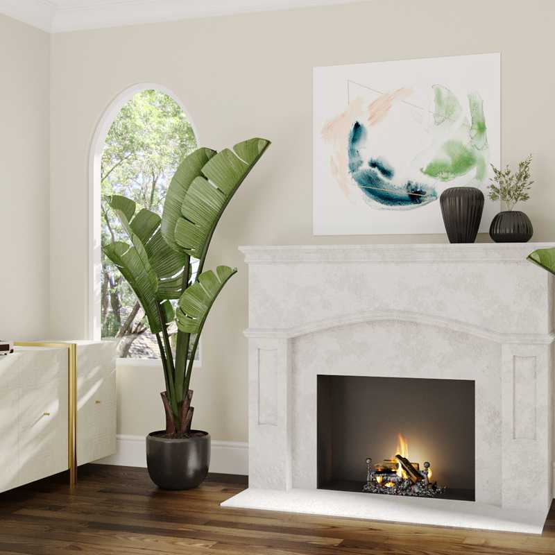 Classic, Bohemian, Glam Living Room Design by Havenly Interior Designer Alycia