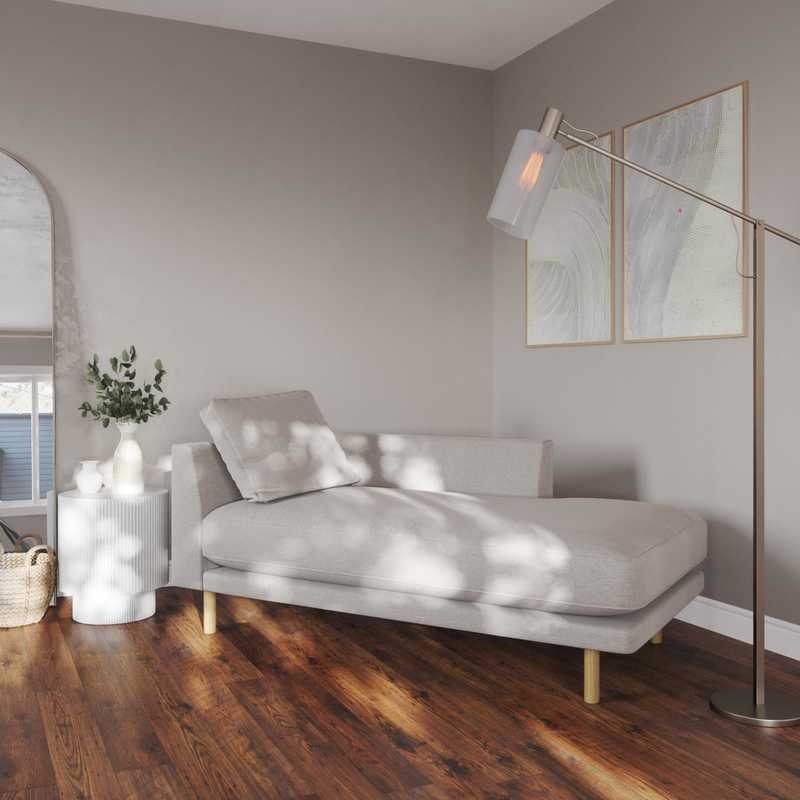 Coastal, Transitional, Minimal Bedroom Design by Havenly Interior Designer Alexandra