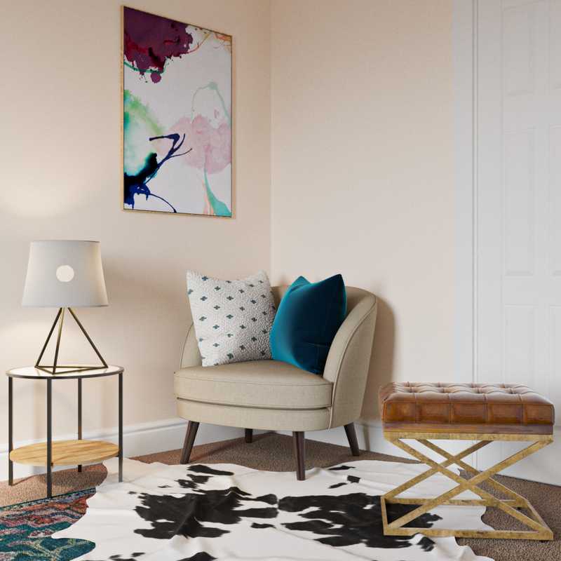 Midcentury Modern Office Design by Havenly Interior Designer Elizabeth