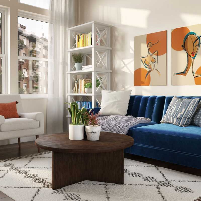 Scandinavian Living Room Design by Havenly Interior Designer Jessica