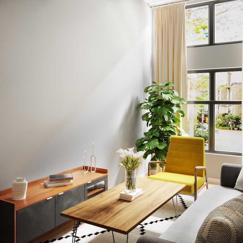 Midcentury Modern Living Room Design by Havenly Interior Designer Camila