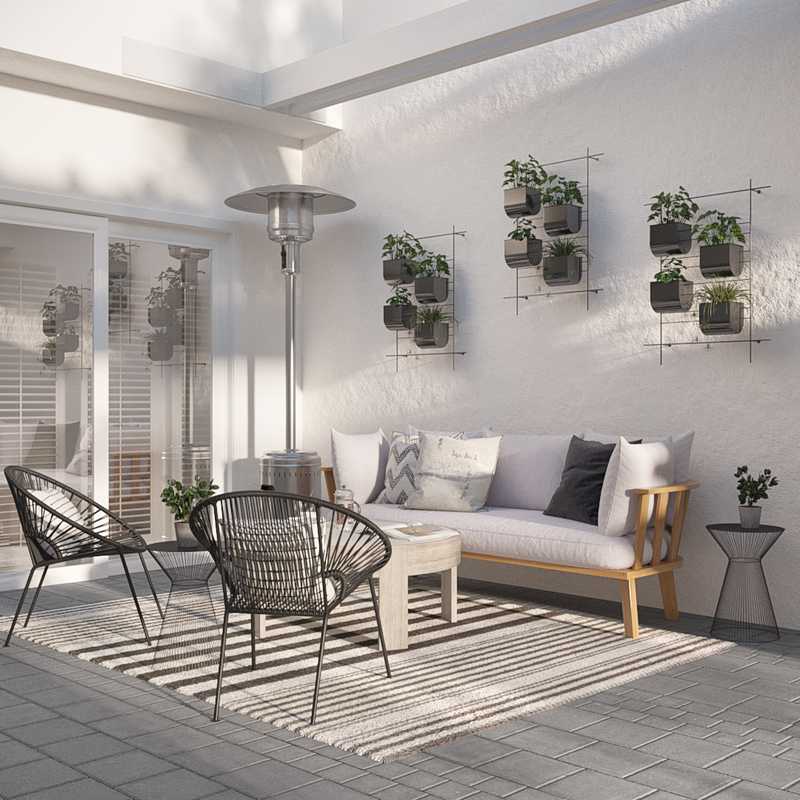 Modern, Bohemian, Scandinavian Outdoor Space Design by Havenly Interior Designer Annie