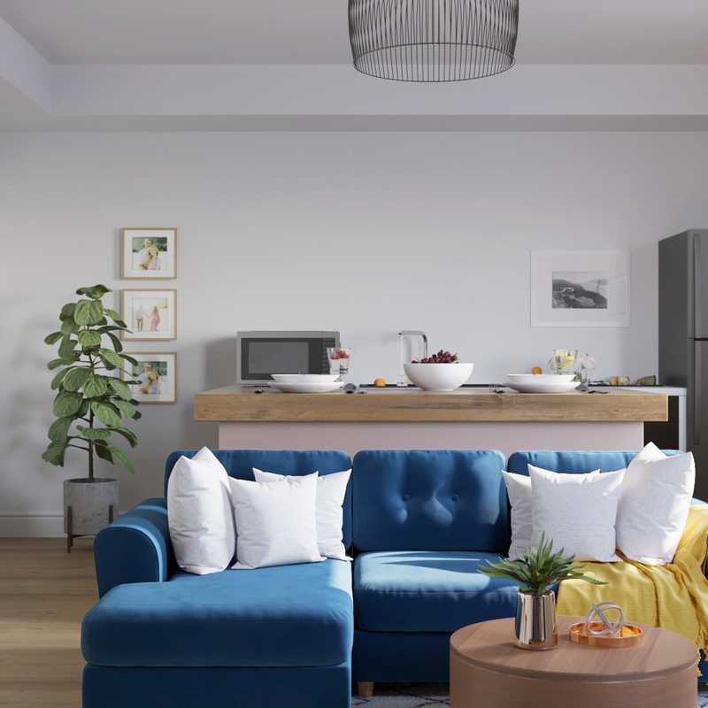 Midcentury Modern Living Room Design by Havenly Interior Designer Gabriela