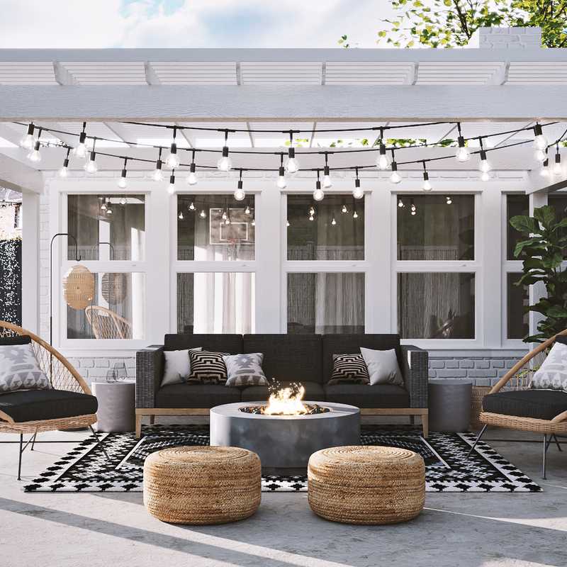Bohemian, Industrial Outdoor Space Design by Havenly Interior Designer Liliana