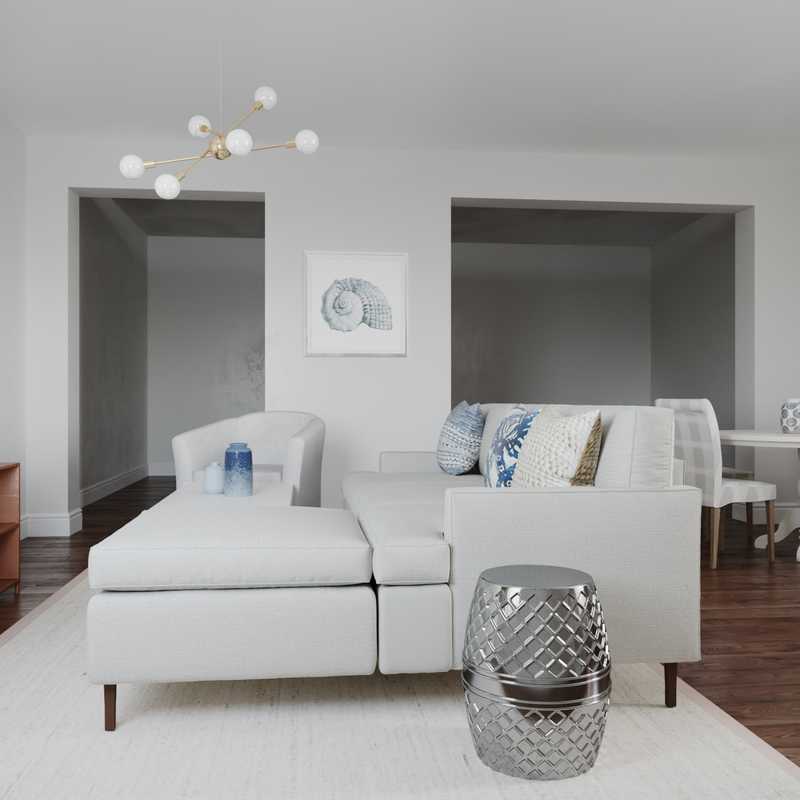 Classic, Coastal, Traditional Living Room Design by Havenly Interior Designer Camila