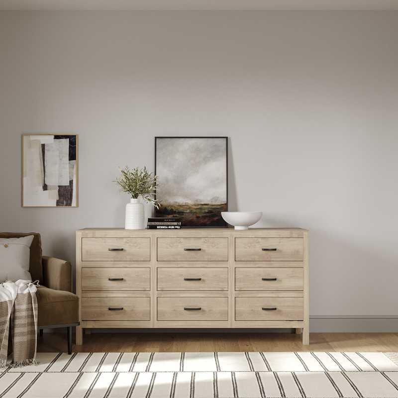Modern, Bohemian, Coastal, Farmhouse, Scandinavian Bedroom Design by Havenly Interior Designer Karie