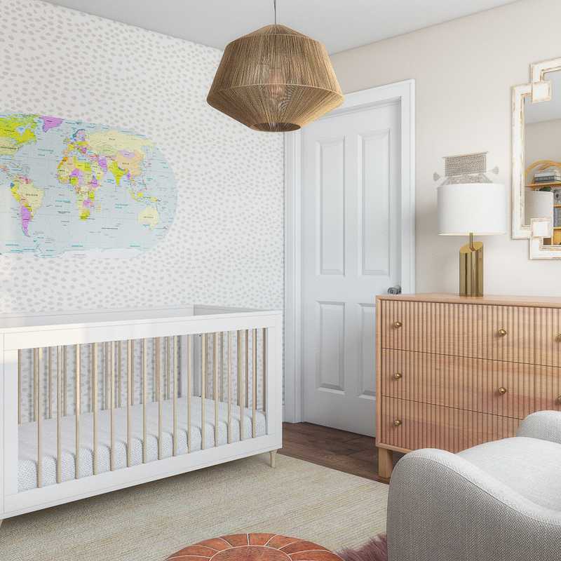 Bohemian Nursery Design by Havenly Interior Designer Alycia
