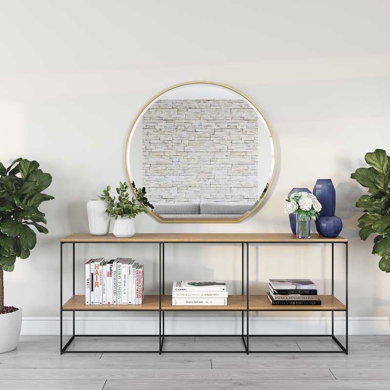 Modern, Bohemian, Glam Living Room Design by Havenly Interior Designer Alycia