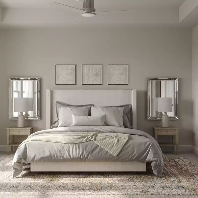 Modern, Farmhouse, Scandinavian Bedroom Design by Havenly Interior Designer Alexa