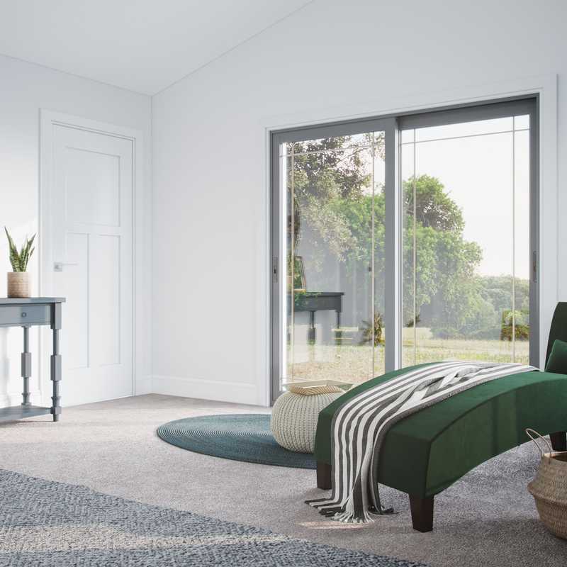 Eclectic, Bohemian, Farmhouse Bedroom Design by Havenly Interior Designer Katiana