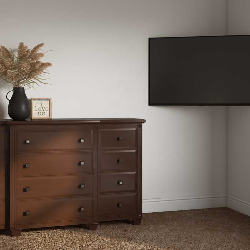 Midcentury Modern, Minimal, Scandinavian Bedroom Design by Havenly Interior Designer Katie