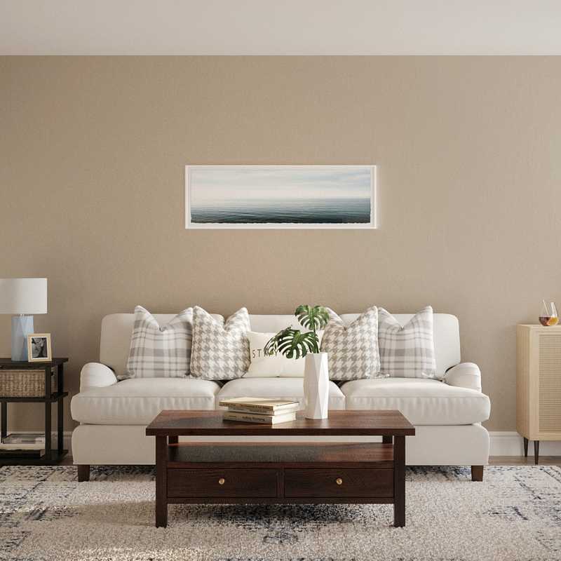 Eclectic, Bohemian, Midcentury Modern, Scandinavian Living Room Design by Havenly Interior Designer Christina