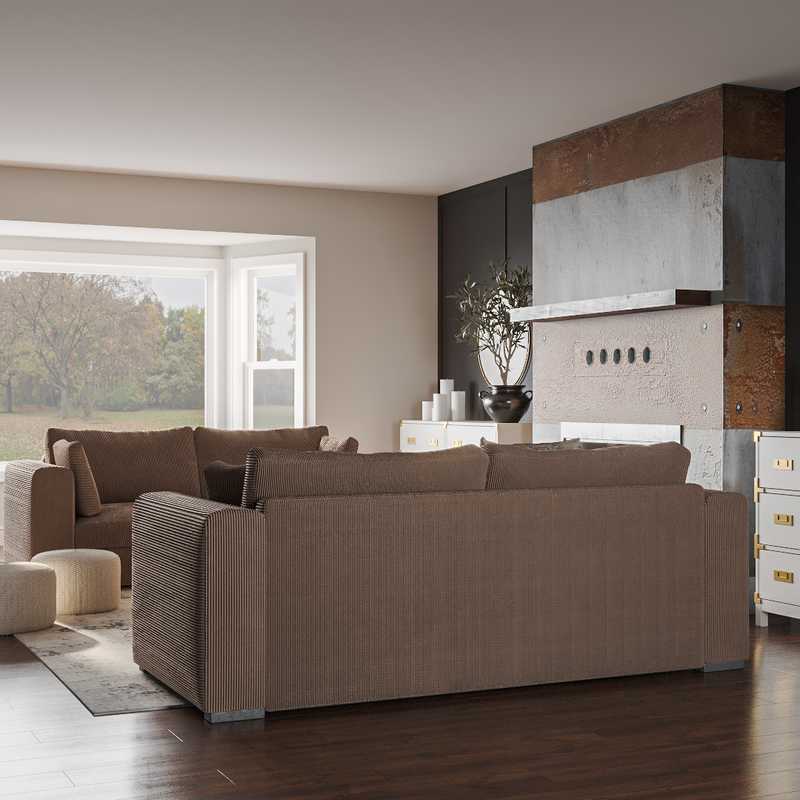 Modern Living Room Design by Havenly Interior Designer Lauren